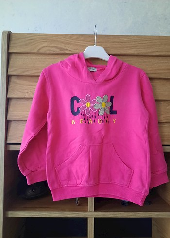 Kapüşonlu Sweatshirt ve Gri tayt - Görsel 4