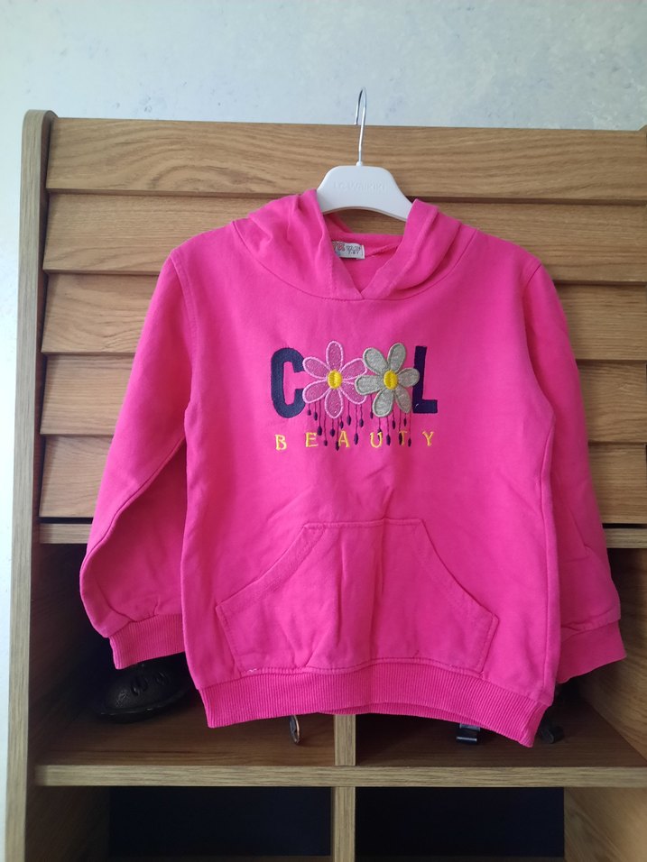 Kapüşonlu Sweatshirt ve Gri tayt - Görsel 4