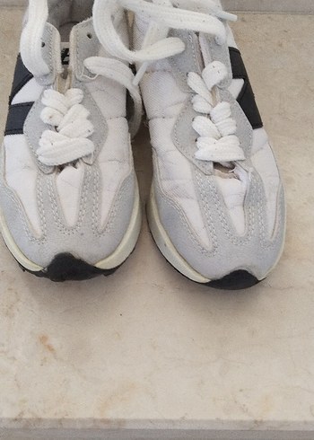 Beyaz Gri cocik Spor Ayakkabı Dolgu Topuklu - Görsel 2