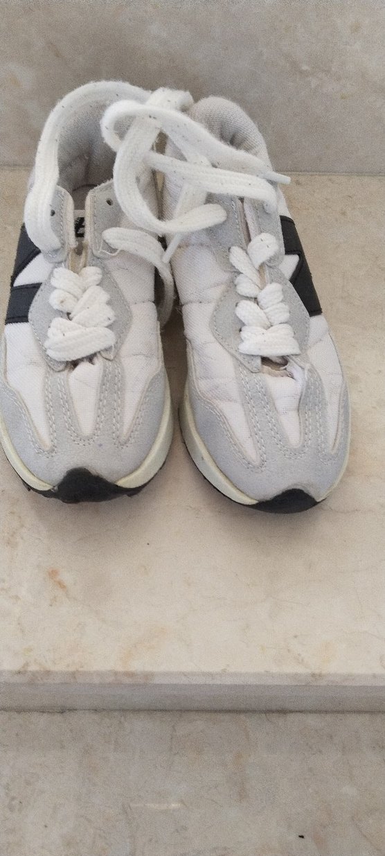 Beyaz Gri cocik Spor Ayakkabı Dolgu Topuklu - Görsel 2