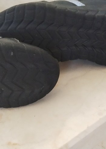 erkek Çocuk Siyah Gri Spor Ayakkabı Velcro - Görsel 3