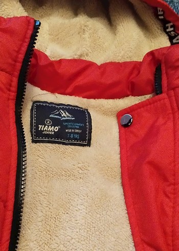 Erkek Çocuk Kırmızı Kürklü Streetwear Mont - Görsel 2