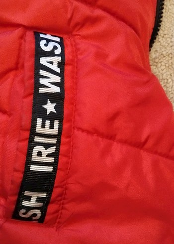 Erkek Çocuk Kırmızı Kürklü Streetwear Mont - Görsel 3