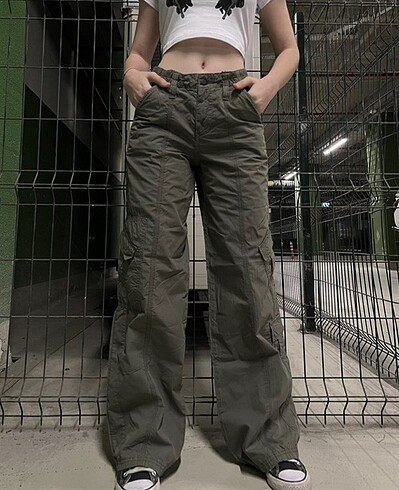 haki kargo pantalon