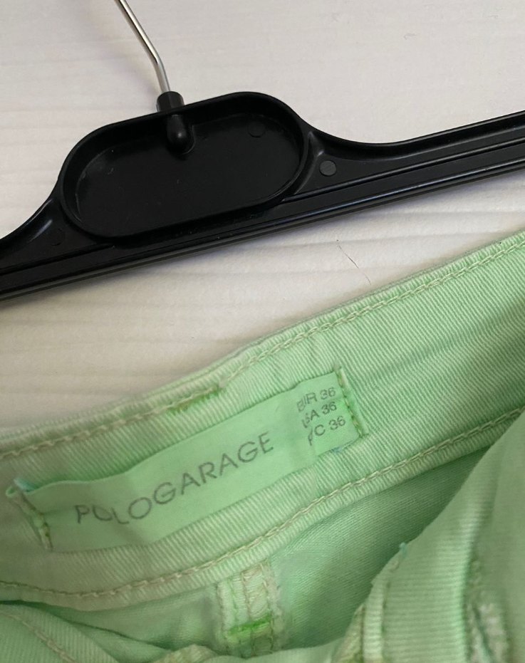 PologarageYeşil Mini Denim Etek - Görsel 3