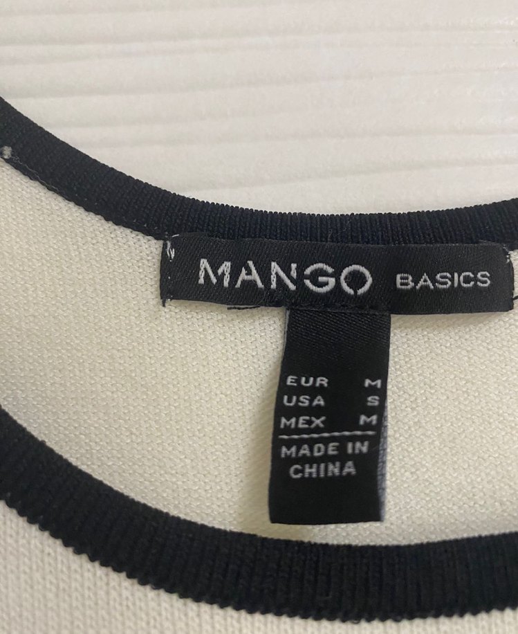 Çizgili, Uzun Kollu triko elbise mango - Görsel 2