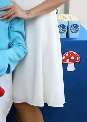 Trendyol beyaz midi elbise - Görsel 6