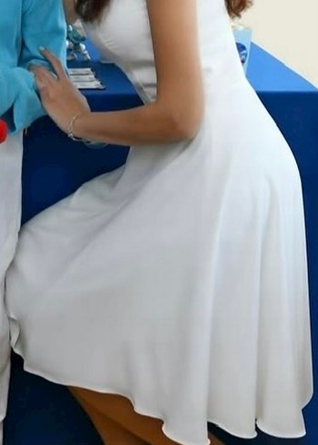 Trendyol beyaz midi elbise - Görsel 7