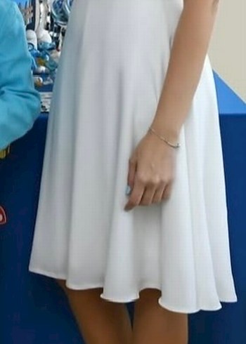 Trendyol beyaz midi elbise - Görsel 5