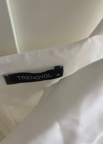 Trendyol beyaz midi elbise - Görsel 3