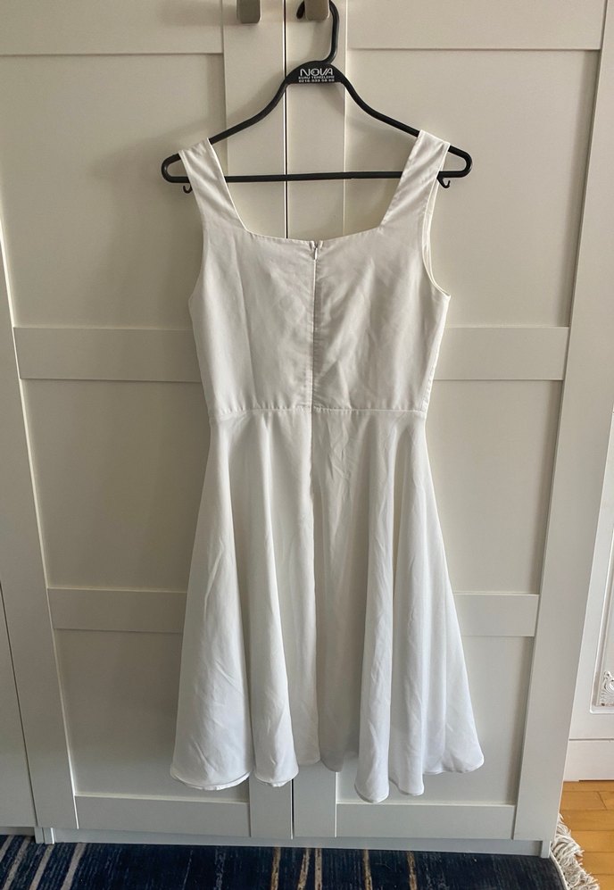 Trendyol beyaz midi elbise - Görsel 4