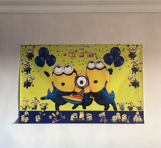 Minions minyonlar doğum günü afişi