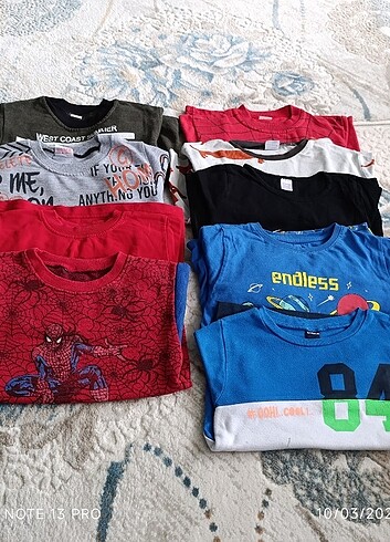 4 Yaş Beden çeşitli Renk Takım