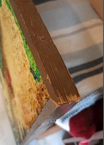 Yeşil Panjurlu Ev ve Bisiklet Yağlıboya Tablo - Görsel 9