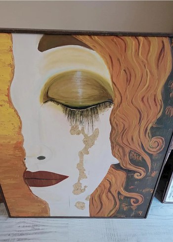 Gustav Klimt Freya'nın Göz Yaşları Yağlı Boya Tablo - Görsel 6