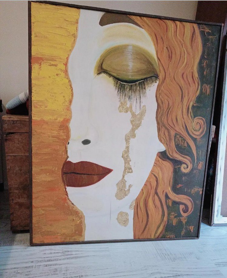 Gustav Klimt Freya'nın Göz Yaşları Yağlı Boya Tablo - Görsel 4