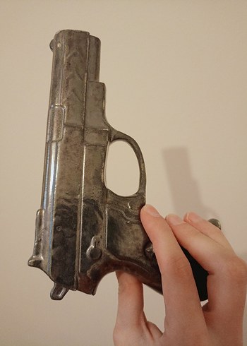 Seramik El Yapımı Gri Pistol//Tabanca - Görsel 17