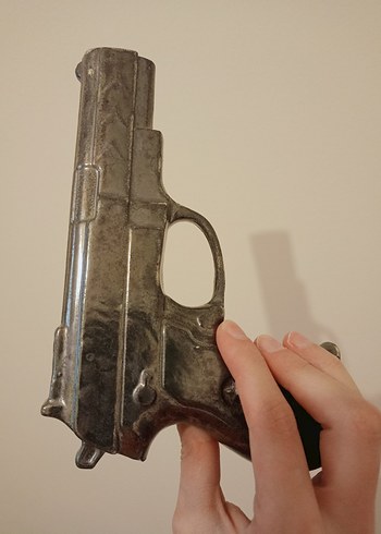 Seramik El Yapımı Gri Pistol//Tabanca - Görsel 16