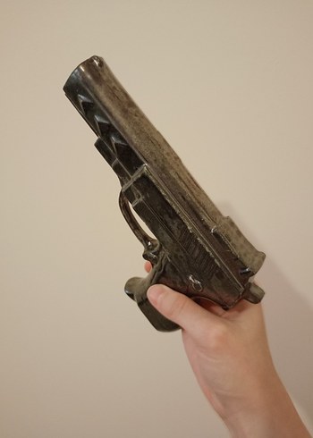 Seramik El Yapımı Gri Pistol//Tabanca - Görsel 7