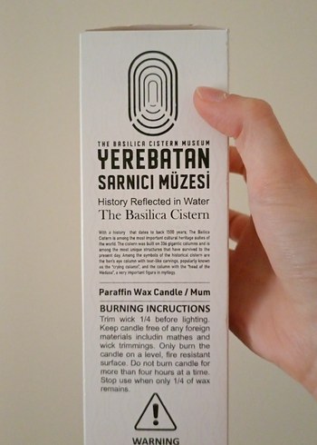 Yerebatan Sarnıcı Müzesi Ağlayan Sütun Dekoratif Mum - Görsel 14