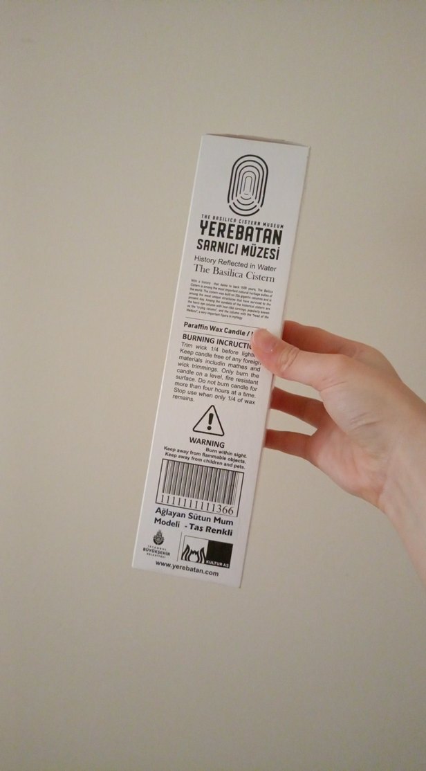 Yerebatan Sarnıcı Müzesi Ağlayan Sütun Dekoratif Mum - Görsel 4