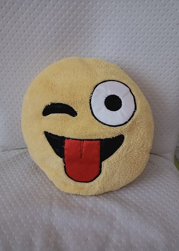 Sarı Emoji Yüzlü Peluş Oyuncak