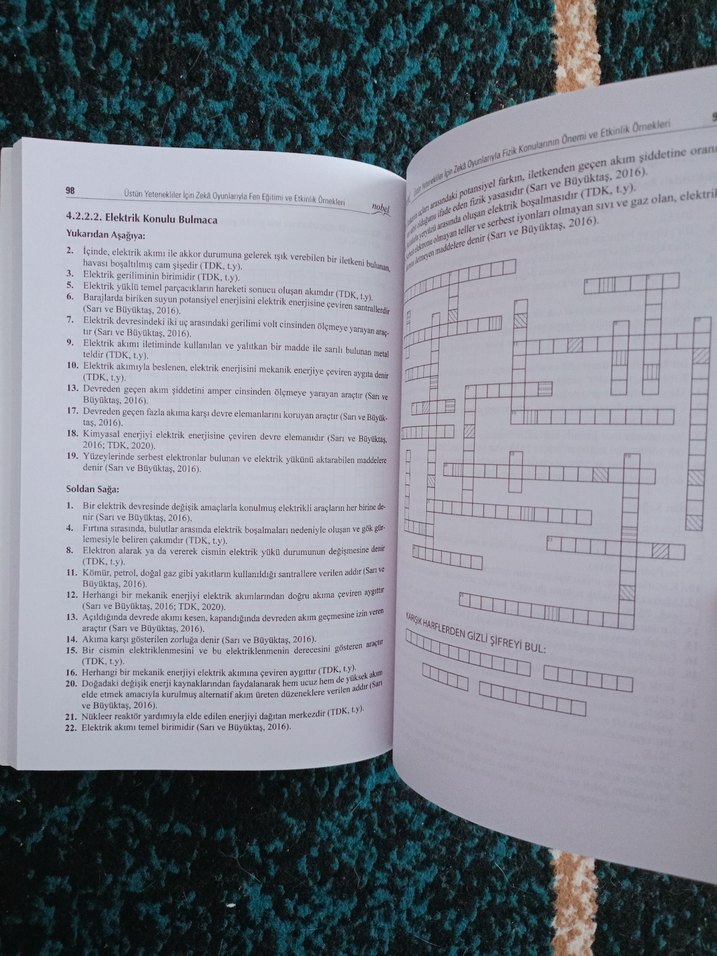 Zeka Oyunlarıyla Fen Eğitimi ve Etkinlik Örnekleri - Görsel 3