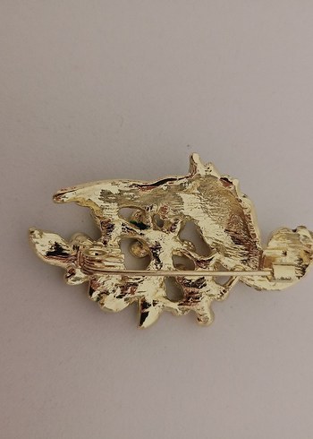 Payetli Yeşil Papağan Broş - Görsel 6