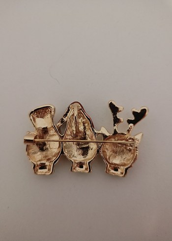 Bohem Tarzı Christmas Kedi Neko Broş. - Görsel 5