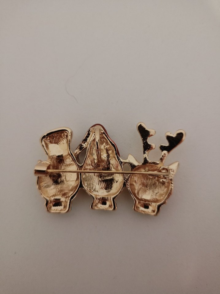 Bohem Tarzı Christmas Kedi Neko Broş. - Görsel 5