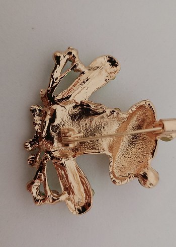 Renkli Payetli Kurbağa Broş - Görsel 6