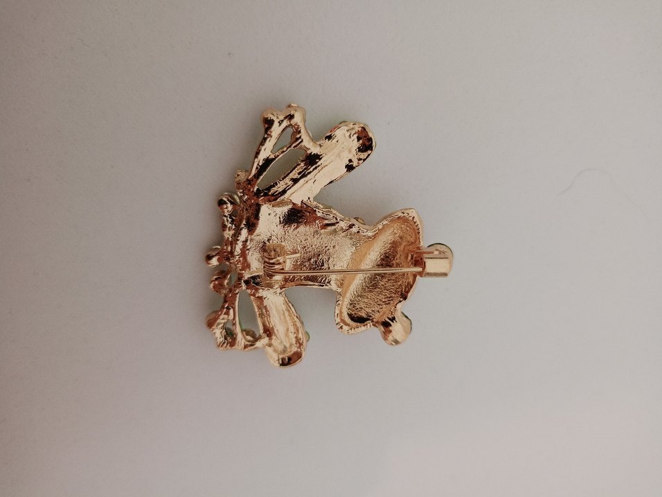 Renkli Payetli Kurbağa Broş - Görsel 3