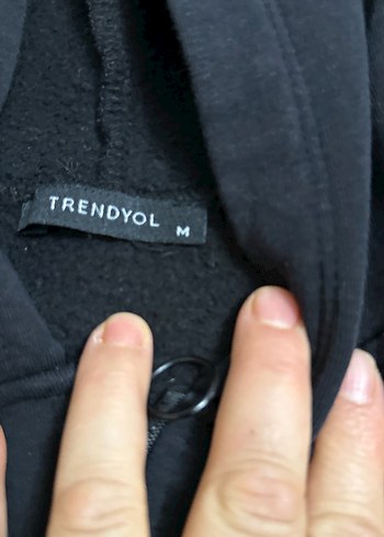 m Beden Crop kapşonlu