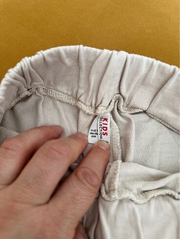 11-12 Yaş Beden ten rengi Renk Şortlu crop takım