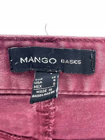 38 Beden bordo Renk Mango Mini Şort %70 İndirimli.