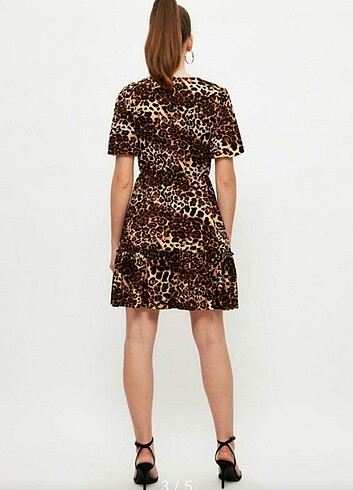 Trendyol & Milla Leopar desenli elbise