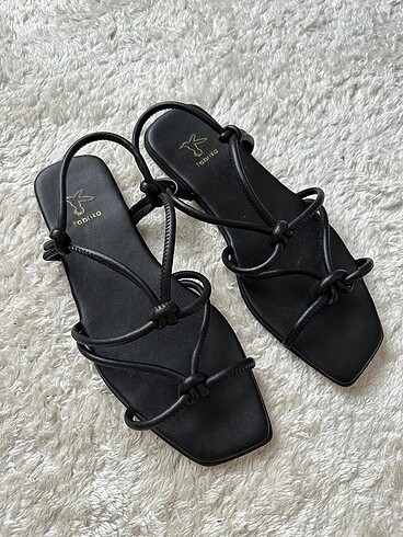 38 Beden siyah Renk # fabrika sandalet
