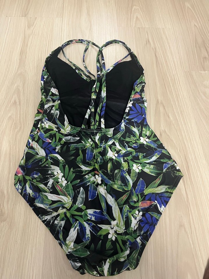 Çok Renkli Desenli Strappy Mayo - Görsel 3