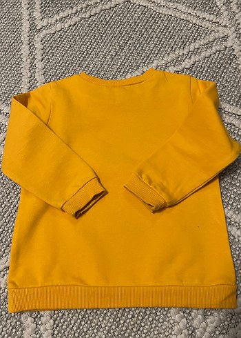 Sarı Erkek Çocuk Sweatshirt, Uzun Kollu, Baskılı - Görsel 3