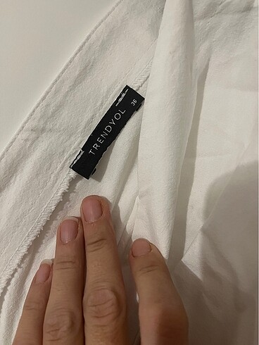 s Beden beyaz Renk Trendyolmilla beyaz şık elbise