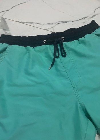 Turkuaz Renkli Erkek Mini Yüzme Şortu - Görsel 2