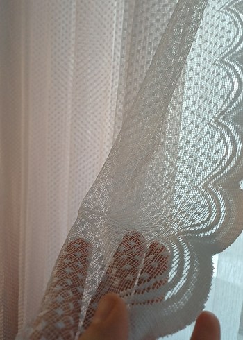 pembe Tül Perde fon perde - Görsel 5