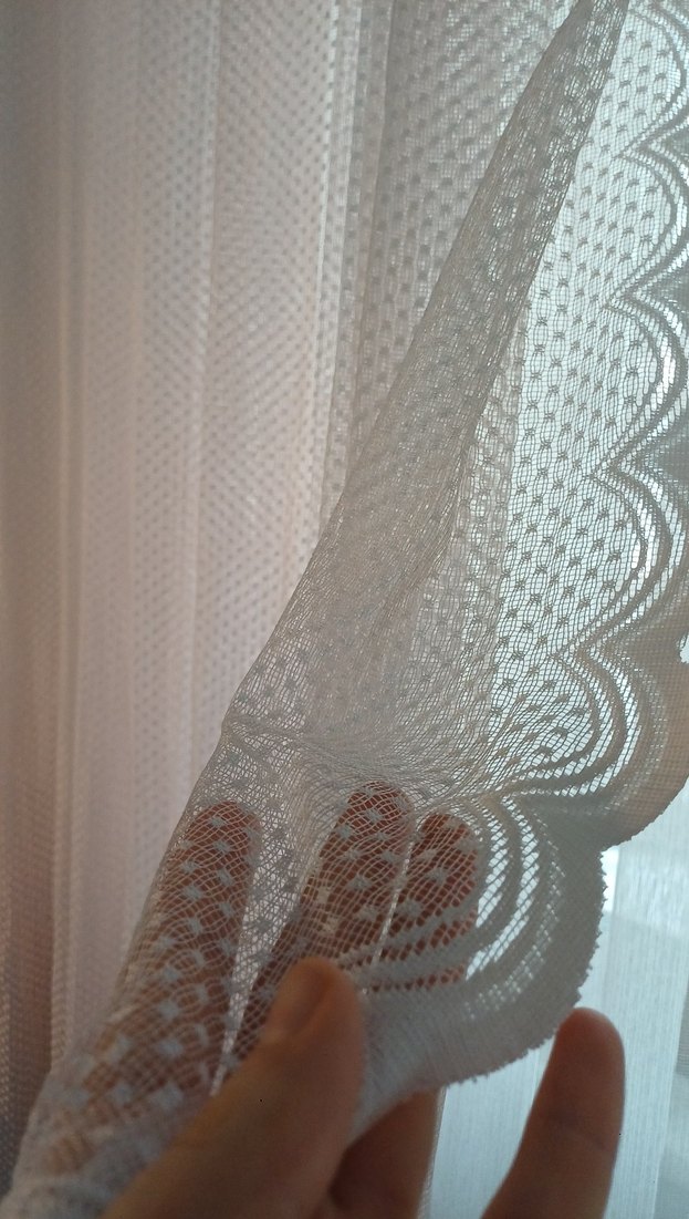 pembe Tül Perde fon perde - Görsel 5