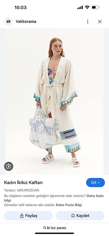 Vakko kaftan kimono