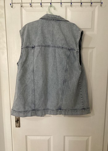 LC Waikiki Gri Mavi Kadın Kolsuz Denim Ceket