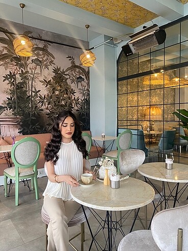 Trendyolmilla Ekru pileli bluz - Görsel 6