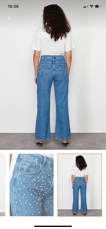 32 Beden Trendyolmilla Taşlı Jean