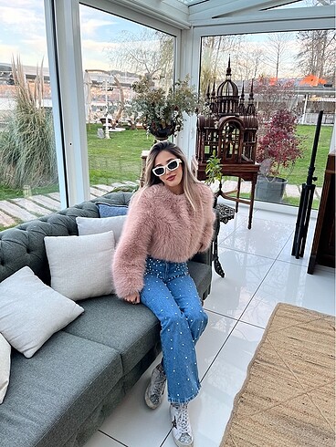 Trendyolmilla Taşlı Jean - Görsel 6