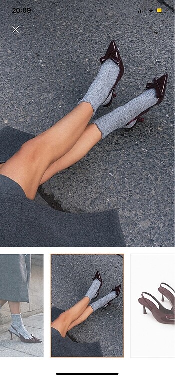 Nişantaşı shoes bordo kurdele topuklu ayakkabı stiletto - Görsel 6