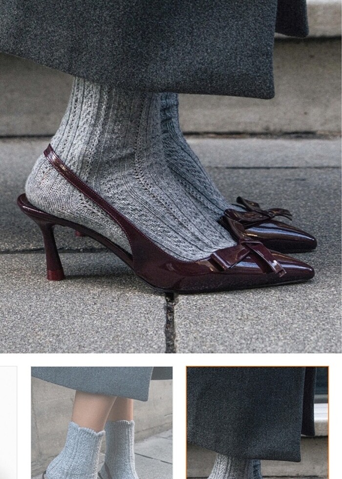 Nişantaşı shoes bordo kurdele topuklu ayakkabı stiletto - Görsel 5